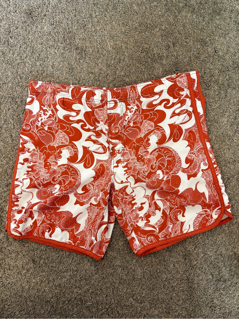 American‎ Eagle Outfitters Board Shorts Swim Mens XL Mermaids Pool Beach